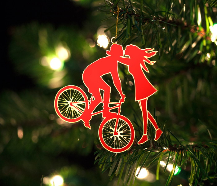 Christmas Decoration, Bicycle Christmas Tree Topper.